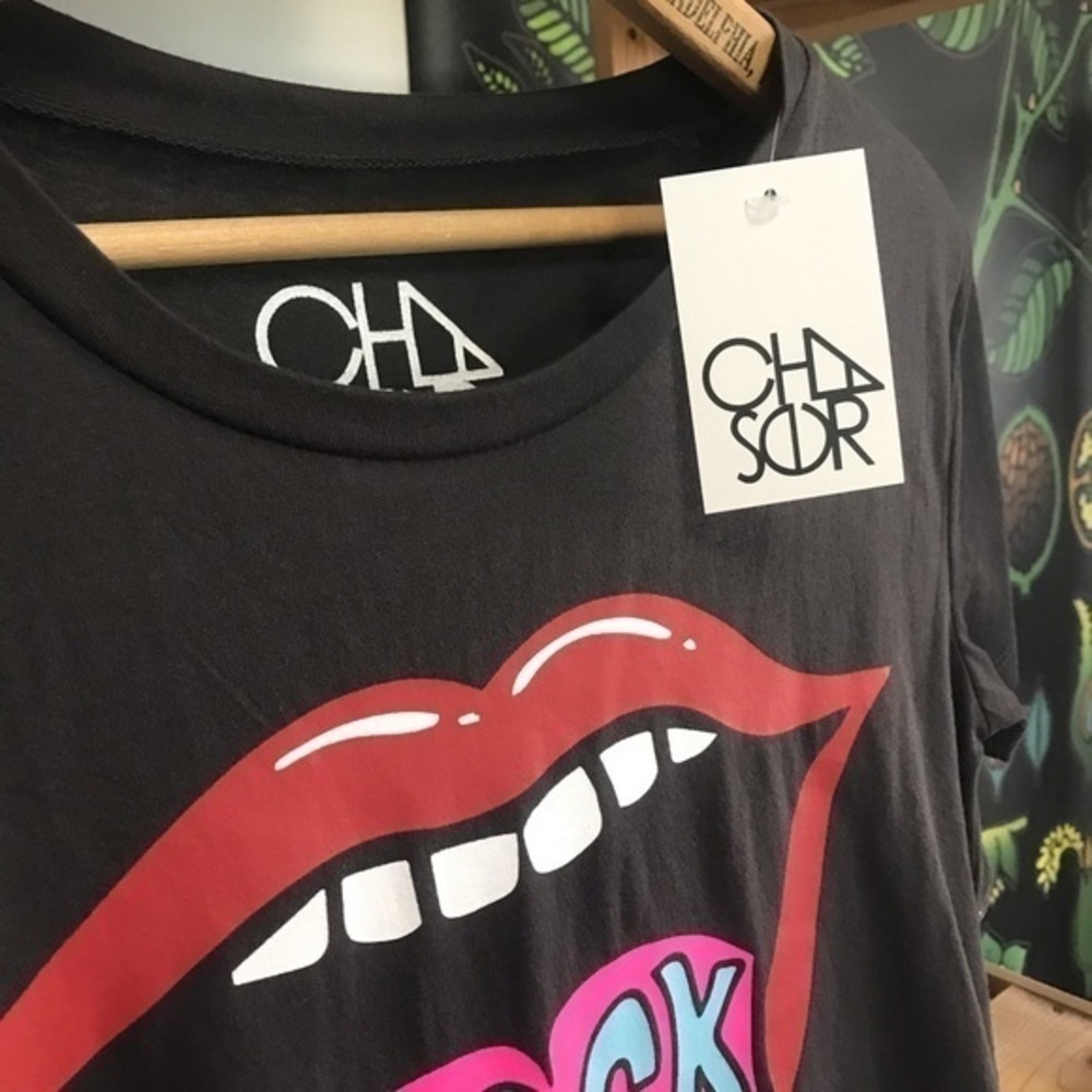Chaser Black Colorful Rock and Roll Forever Graphic Tee XS - Picture 8 of 11